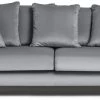 Flash Sale - Habitat Roman 3 Seater Velvet Sofa Grey Sofas