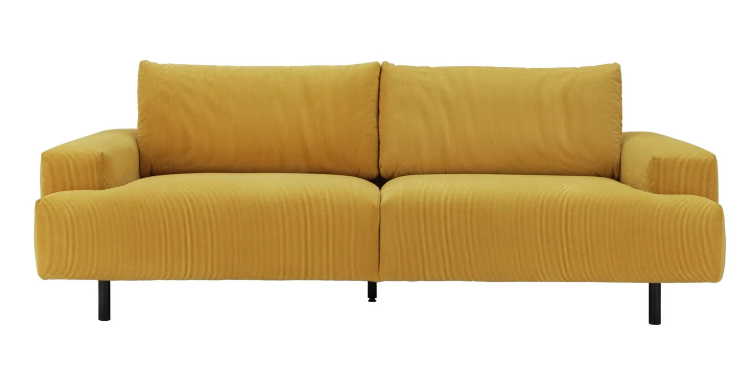 Discount - Habitat Julien 2 Seater Velvet Sofa Natural Sofas 7 Discount - Habitat Julien 2 Seater Velvet Sofa Natural Sofas - Image 7