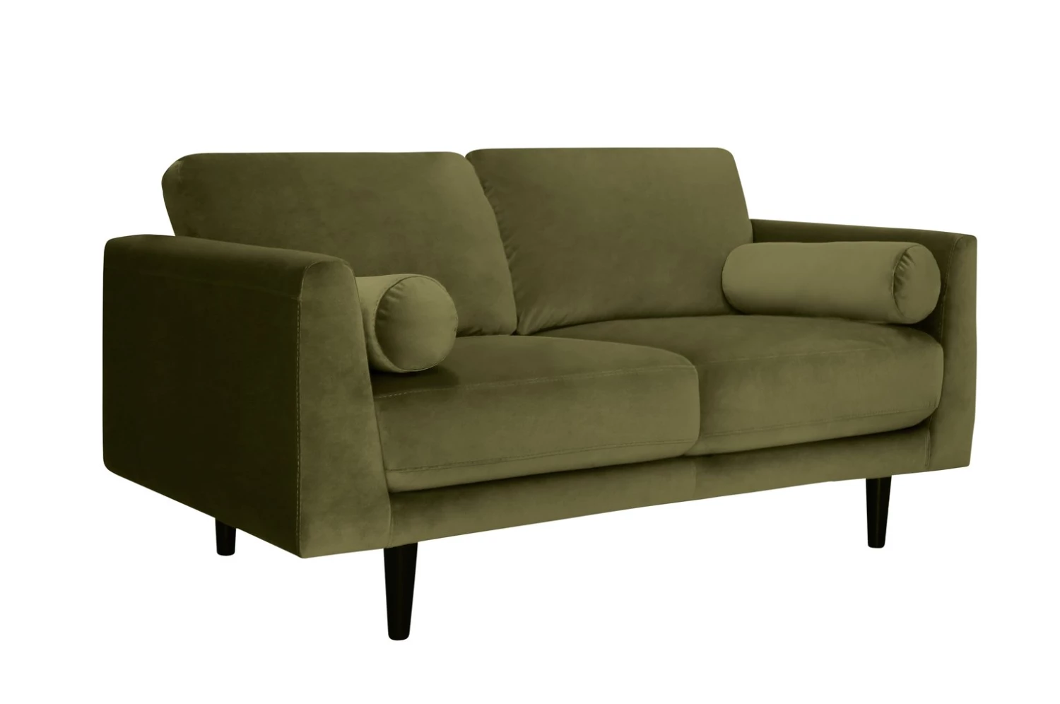 Discount - Habitat Jackson 2 Seater Velvet Sofa Green Black Sofas 5 Discount - Habitat Jackson 2 Seater Velvet Sofa Green Black Sofas - Image 5