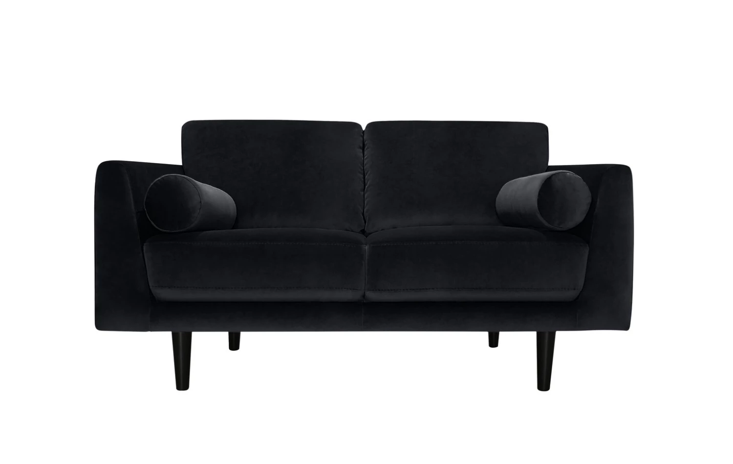 Discount - Habitat Jackson 2 Seater Velvet Sofa Green Black Sofas 7 Discount - Habitat Jackson 2 Seater Velvet Sofa Green Black Sofas - Image 7