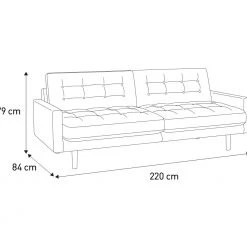 The Surprise Price - Habitat Fenner 3 Seater Fabric Sofa Charcoal Sofas -Seating Sales Store unnamed file 1238