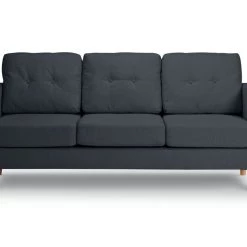 Free Shipping - Habitat Joshua 3 Seater Fabric Sofa Charcoal Sofas And Armchairs