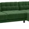 On Sale - Habitat Hendricks Right Corner Velvet Chaise Moss Green Sofas