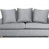 Shipping Included - Habitat Lana 2 Seater Fabric Sofa With Cushion Grey Sofas And Armchairs