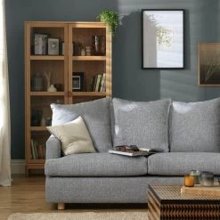 Shipping Included - Habitat Lana 2 Seater Fabric Sofa With Cushion Grey Sofas And Armchairs -Seating Sales Store unnamed file 1292