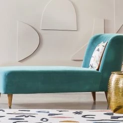 Discount - Habitat Daisy Velvet Chaise Grey Armchairs -Seating Sales Store unnamed file 13