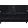 On Sale - Habitat Jackson 3 Seater Velvet Sofa Black Sofas