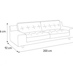 Best Price - Habitat Hendricks 3 Seater Fabric Sofa Charcoal Sofas And Armchairs -Seating Sales Store unnamed file 1311