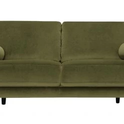 Free Shipping - Habitat Jackson 3 Seater Velvet Sofa Green Olive Sofas And Armchairs