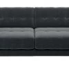 Best Price - Habitat Hendricks 3 Seater Velvet Sofa Dark Grey Sofas And Armchairs