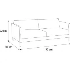 Discount - Habitat Hyde 3 Seater Fabric Sofa Charcoal Sofas And Armchairs -Seating Sales Store unnamed file 1395