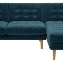 Free Shipping - Habitat Fenner Right Corner Velvet Chaise Ink Blue Sofas -Seating Sales Store unnamed file 1414