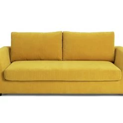 Discount - Habitat Brixley 3 Seater Fabric Sofa Yellow Sofas And Armchairs