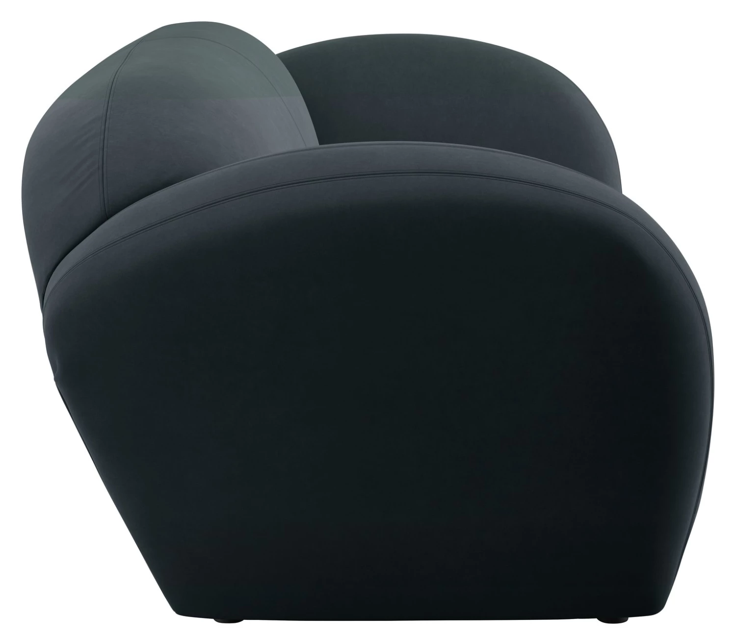 Discount - Habitat Layla 3 Seater Velvet Sofa Charcoal Sofas And Armchairs 6 Discount - Habitat Layla 3 Seater Velvet Sofa Charcoal Sofas And Armchairs - Image 6