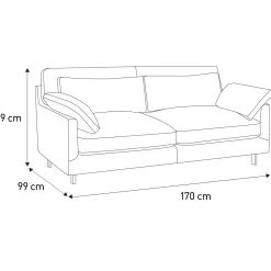 The Surprise Price - Habitat Cuscino 2 Seater Textured Fabric Sofa Light Grey Sofas -Seating Sales Store unnamed file 1577