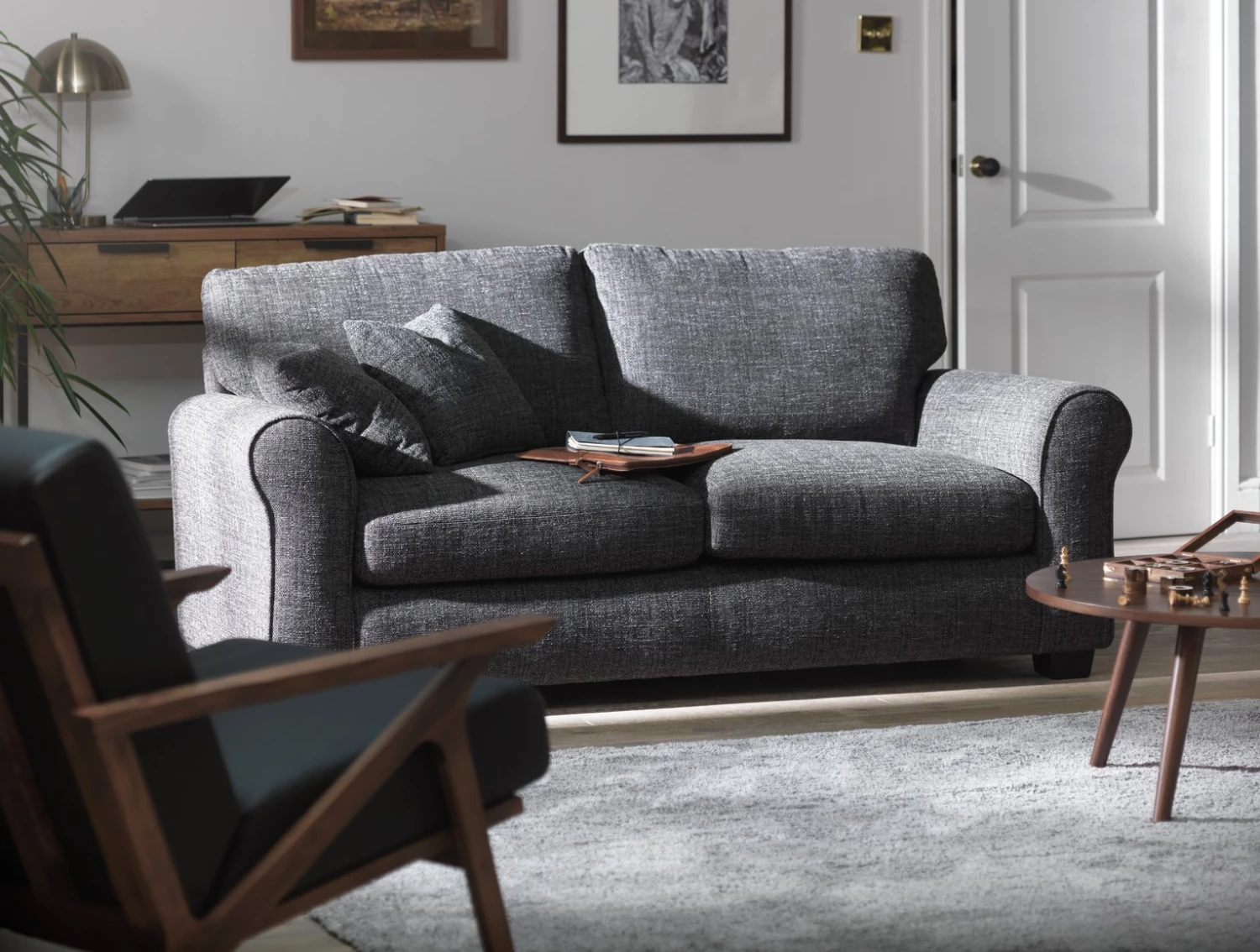 Shipping Included - Habitat Lisbon 3 Seater Fabric Sofa Beige Sofas And Armchairs 3 Shipping Included - Habitat Lisbon 3 Seater Fabric Sofa Beige Sofas And Armchairs - Image 3