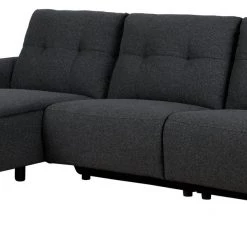 The Surprise Price - Habitat Ghost Left Corner Fabric Recliner Sofa Charcoal Sofas