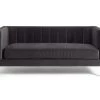 On Sale - Habitat Vanessa 3 Seater Velvet Sofa Grey Sofas And Armchairs