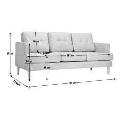 Best Price - Habitat Joshua 3 Seater Fabric Sofa Blue Sofas And Armchairs -Seating Sales Store unnamed file 175