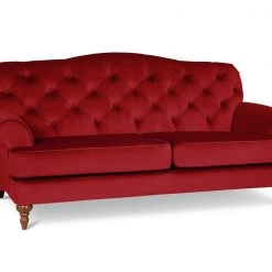 On Sale - Habitat Valerie 3 Seater Velvet Sofa Red Sofas And Armchairs -Seating Sales Store unnamed file 1754