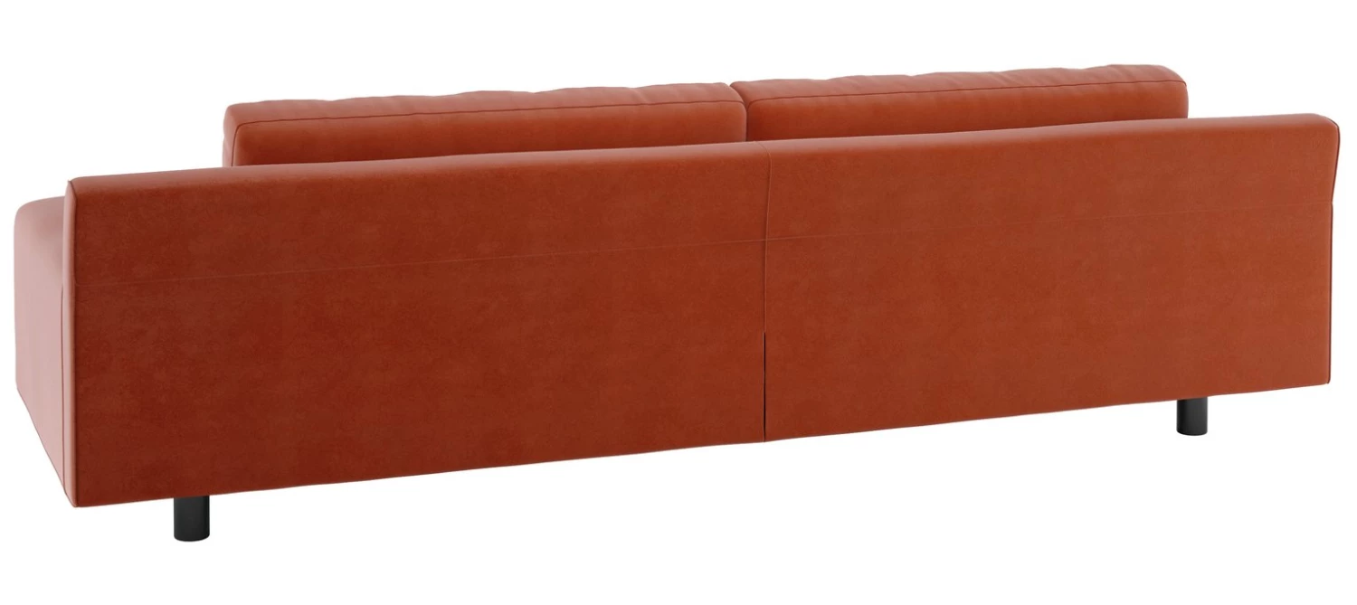 Discount - Habitat Hendricks 4 Seater Velvet Sofa Orange Sofas 5 Discount - Habitat Hendricks 4 Seater Velvet Sofa Orange Sofas - Image 5