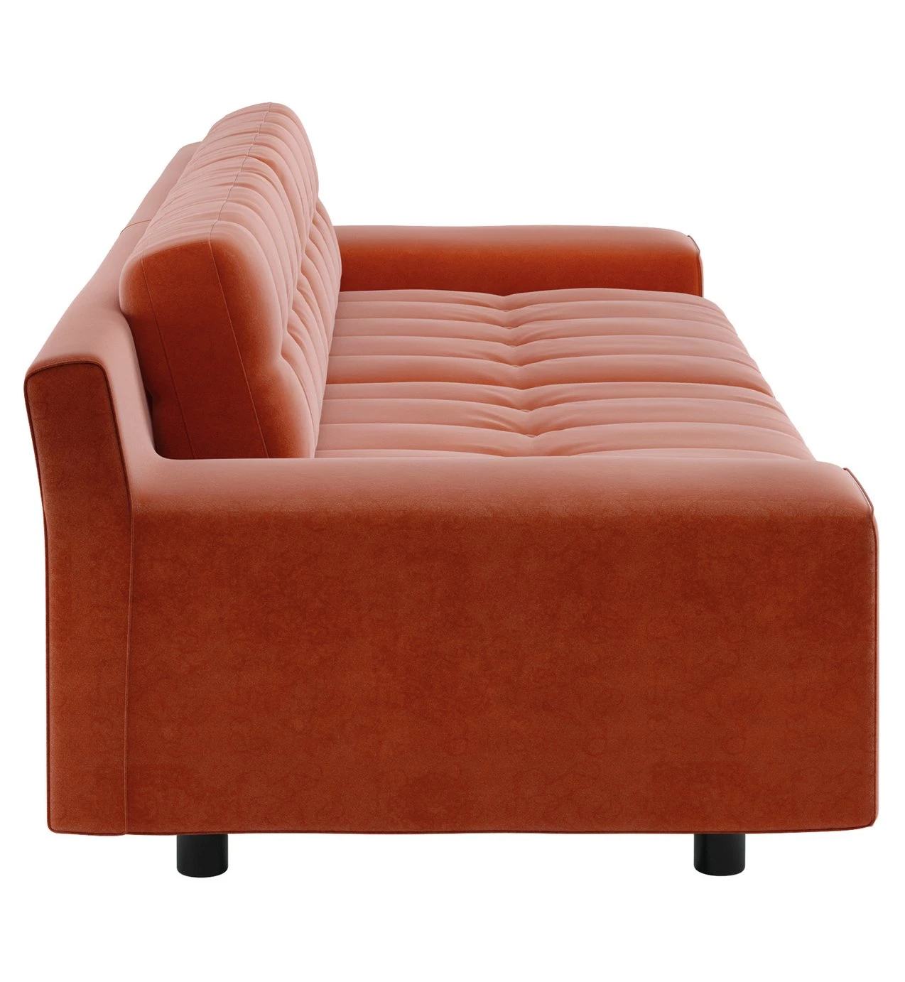 Discount - Habitat Hendricks 4 Seater Velvet Sofa Orange Sofas 6 Discount - Habitat Hendricks 4 Seater Velvet Sofa Orange Sofas - Image 6