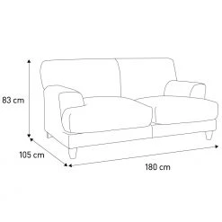 Free Shipping - Habitat Askem 2 Seater Woven Stripey Linen Sofa Natural Sofas -Seating Sales Store unnamed file 1802