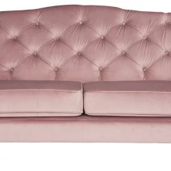 Discount - Habitat Valerie 2 Seater Velvet Sofa Blush Pink Sofas And Armchairs