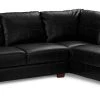 Shipping Included - Habitat Salisbury Right Corner Leather Sofa Black Sofas And Armchairs