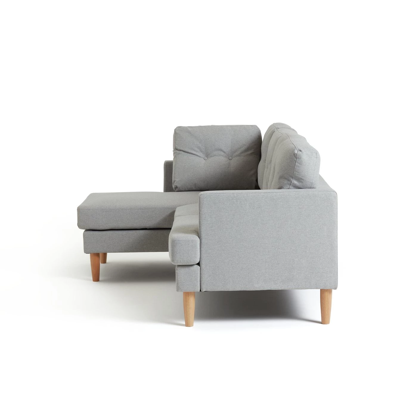 On Sale - Habitat Joshua Left Corner Fabric Sofa Light Grey Sofas 4 On Sale - Habitat Joshua Left Corner Fabric Sofa Light Grey Sofas - Image 4