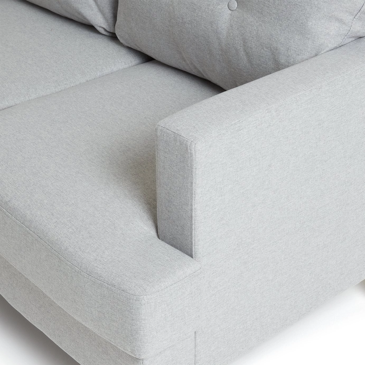 On Sale - Habitat Joshua Left Corner Fabric Sofa Light Grey Sofas 5 On Sale - Habitat Joshua Left Corner Fabric Sofa Light Grey Sofas - Image 5