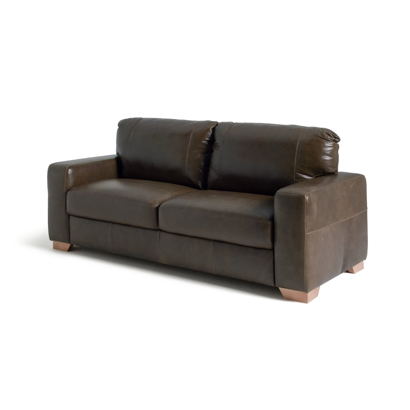 Shipping Included - Habitat Eton 3 Seater Leather Sofa Dark Brown Chocolate Sofas 5 Shipping Included - Habitat Eton 3 Seater Leather Sofa Dark Brown Chocolate Sofas - Image 5