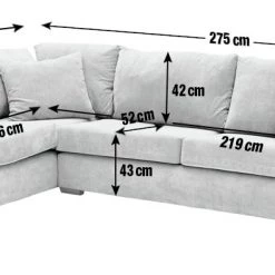 Discount - Habitat Eton Left Corner Fabric Sofa Grey Sofas And Armchairs -Seating Sales Store unnamed file 1914
