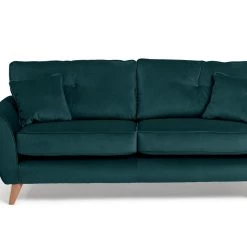 Free Shipping - Habitat Isla 3 Seater Velvet Sofa Teal Sofas