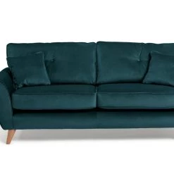 On Sale - Habitat Isla 2 Seater Velvet Sofa Teal Sofas