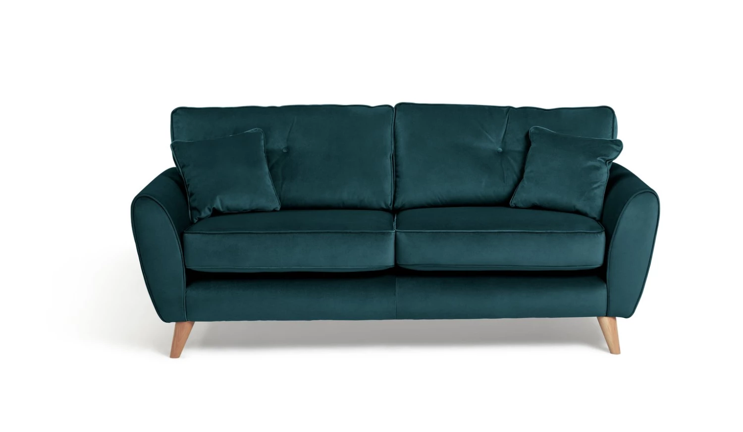 On Sale - Habitat Isla 2 Seater Velvet Sofa Teal Sofas 1 On Sale - Habitat Isla 2 Seater Velvet Sofa Teal Sofas