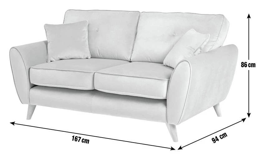 On Sale - Habitat Isla 2 Seater Velvet Sofa Teal Sofas 4 On Sale - Habitat Isla 2 Seater Velvet Sofa Teal Sofas - Image 4