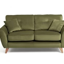 The Surprise Price - Habitat Isla 2 Seater Velvet Sofa Green Sofas And Armchairs