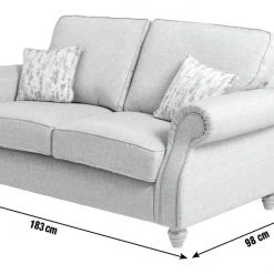 Flash Sale - Habitat Wilfred 3 Seater Fabric Sofa Charcoal Sofas And Armchairs -Seating Sales Store unnamed file 1986