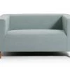 Discount - Habitat Moda Compact 2 Seater Velvet Sofa Duck Egg Sofas And Armchairs