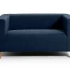 The Surprise Price - Habitat Moda Compact 2 Seater Velvet Sofa Navy Sofas And Armchairs