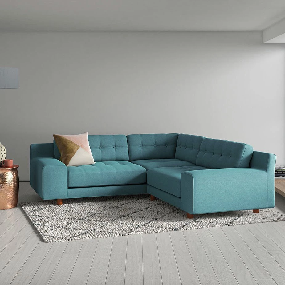 The Surprise Price - Habitat Hendricks Right Corner Velvet Sofa Natural Sofas 2 The Surprise Price - Habitat Hendricks Right Corner Velvet Sofa Natural Sofas - Image 2