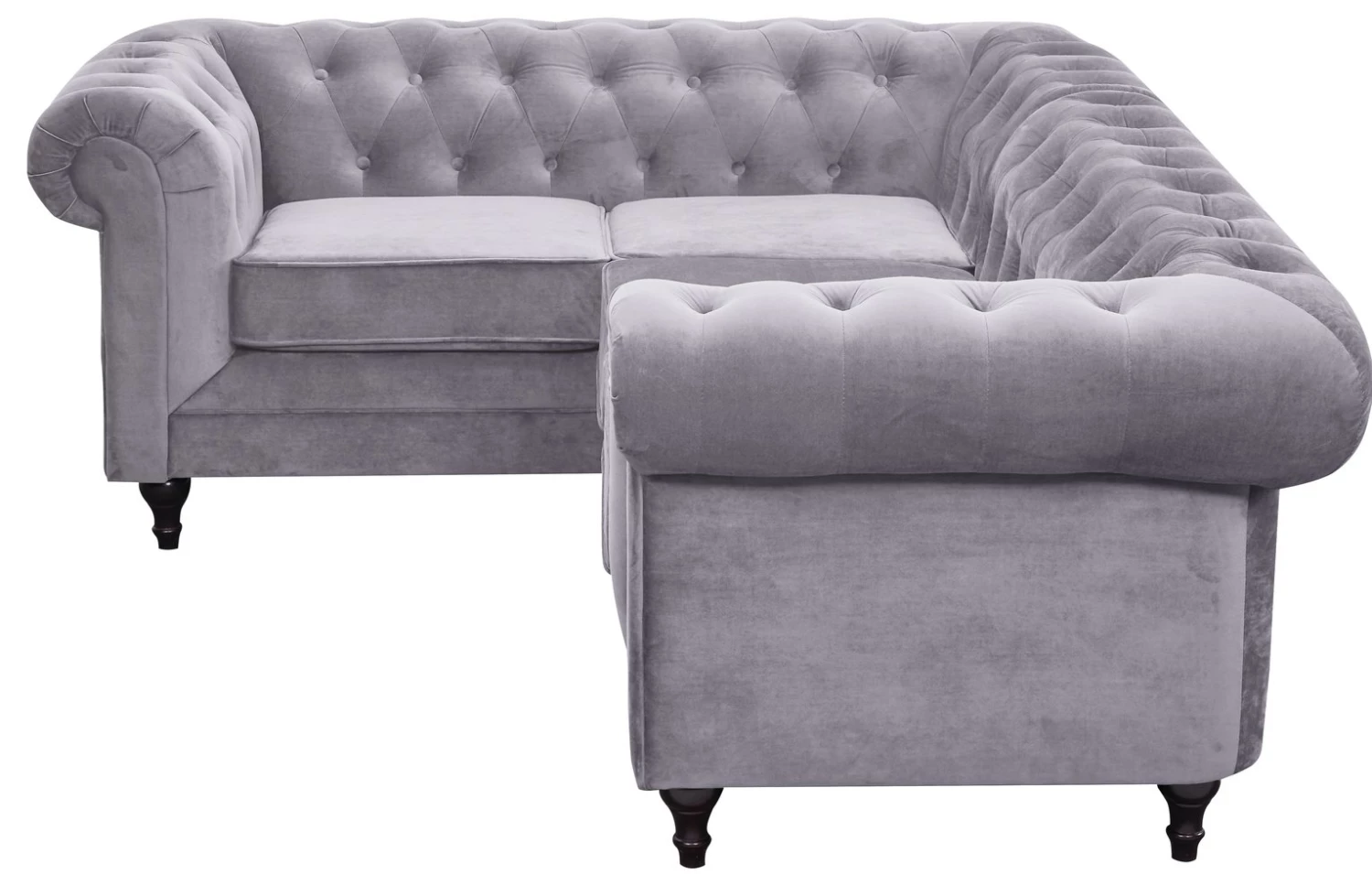 On Sale - Habitat Chesterfield Right Corner Velvet Sofa Light Grey Sofas And Armchairs 7 On Sale - Habitat Chesterfield Right Corner Velvet Sofa Light Grey Sofas And Armchairs - Image 7