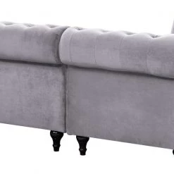 On Sale - Habitat Chesterfield Right Corner Velvet Sofa Light Grey Sofas And Armchairs 17 On Sale - Habitat Chesterfield Right Corner Velvet Sofa Light Grey Sofas And Armchairs -Seating Sales Store unnamed file 2127