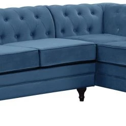 Best Price - Habitat Chesterfield Left Corner Velvet Sofa Blue Sofas -Seating Sales Store unnamed file 2144