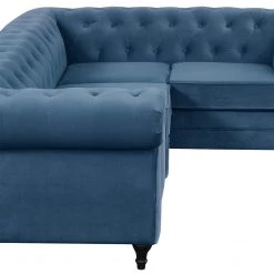 Best Price - Habitat Chesterfield Left Corner Velvet Sofa Blue Sofas -Seating Sales Store unnamed file 2146