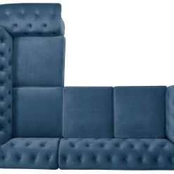 Best Price - Habitat Chesterfield Left Corner Velvet Sofa Blue Sofas -Seating Sales Store unnamed file 2148