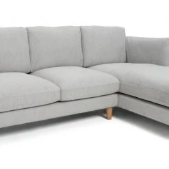 The Surprise Price - Habitat Salome Right Corner Fabric Sofa Light Grey Sofas