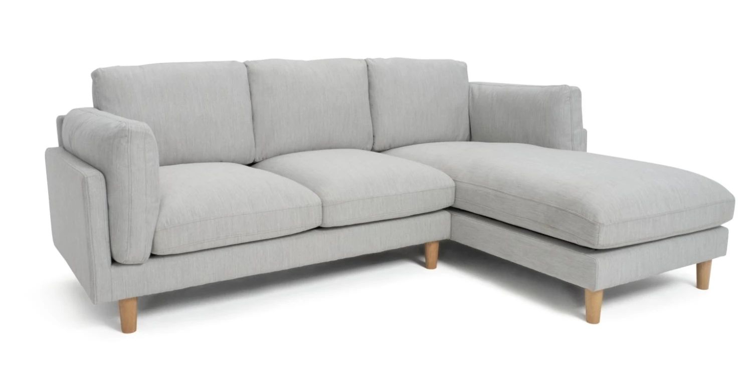 The Surprise Price - Habitat Salome Right Corner Fabric Sofa Light Grey Sofas 1 The Surprise Price - Habitat Salome Right Corner Fabric Sofa Light Grey Sofas
