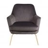 The Surprise Price - Habitat Celine Velvet Accent Chair Dark Grey Armchairs